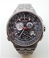Armbanduhr Citizen Herr Citizen Crono Pilot Radiocontr in Titan BY0011-50F - BY0011-50F